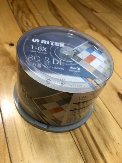 铼德(RITEK) 蓝光可打印 BD-R 10速25G 空白光盘/光碟/刻录盘/大容量 桶装50片 晒单图