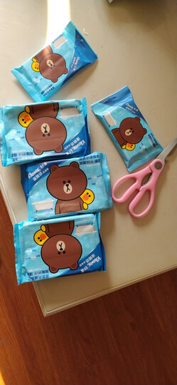 舒洁(Kleenex)LINE Friends 湿厕纸 40片*3包装+10片*2包装 清洁湿纸巾湿巾 可搭配卷纸卫生纸使用 晒单图