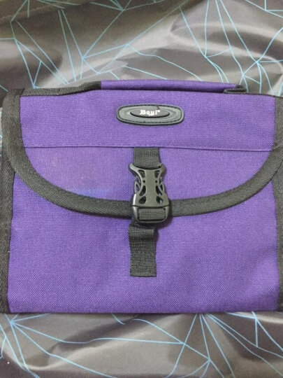 博兿（BOYI ）旅行洗漱包男女士便携防水化妆包收纳袋出差户外必备 BY09190深紫 晒单图