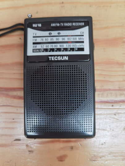 德生（Tecsun）R-218收音机 音响 全波段 老年人 电视伴音 调频调幅 老人便携式半导体 校园广播（黑色） 晒单图