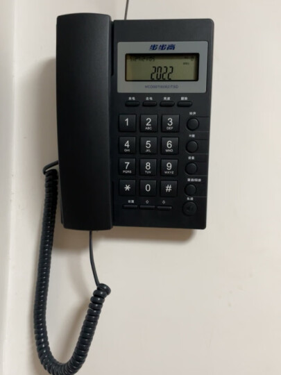 步步高（BBK）电话机座机 固定电话 办公家用 经久耐用 座式壁挂式双用 HCD6082雅蓝 晒单图
