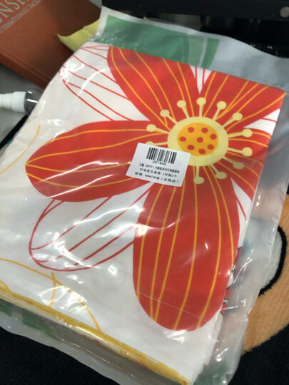 艾薇 床品家纺 全棉枕套纯棉枕头套一对(夏日暖阳48*74) 晒单图