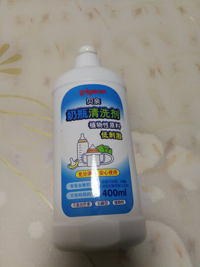 贝亲(Pigeon) 奶瓶清洗剂 餐具清洗剂 奶瓶奶嘴清洗液 植物性原料 400ml MA26 晒单图