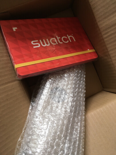 斯沃琪（Swatch）瑞士手表  原创系列 圣诞银魅 礼物 男女简约石英表SUOZ147 晒单图