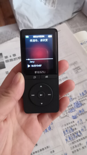 锐族（RUIZU）X20 8G 黑色 外放线控运动MP3/MP4音乐播放器迷你学生随身听便携式电子书英语听力插卡 晒单图