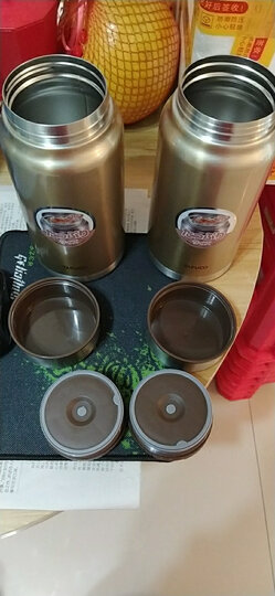 泰福高(TAFUCO)焖烧杯 不锈钢真空保温家用办公焖烧壶 男女士便携焖烧罐 T-2017 0.75L 褐色 晒单图