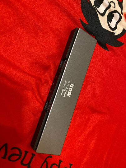 航世(B.O.W)HB088 可折叠带鼠标触控功能无线蓝牙键盘 ipad平板手机多设备通用办公键盘 灰色 晒单图