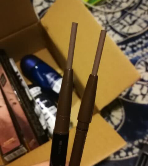 玛丽黛佳（MARIE DALGAR）自然生动眉笔新手适用持久不易脱色扁头02浅咖0.2g*2 晒单图