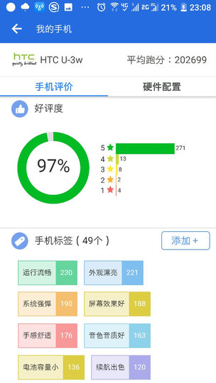 HTC U11 远望蓝 6GB+128GB 移动联通电信全网通 双卡双待 晒单图