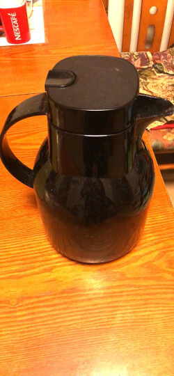 特美刻（TOMIC） 特美刻TOMIC保温壶家用赢杯暖壶水壶热水瓶暖瓶大容量玻璃内胆英伦时尚咖啡壶 黑色1L 晒单图