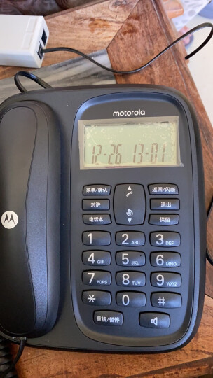 摩托罗拉(Motorola)数字无绳电话机 无线座机 子母机一拖二 办公家用 中文显示 双免提套装CL102C(白色) 晒单图