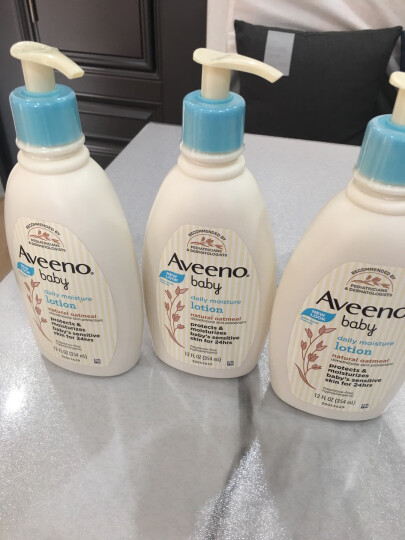 艾惟诺（Aveeno）婴幼儿童面霜身体润肤乳护肤天然燕麦354ml北美版 晒单图