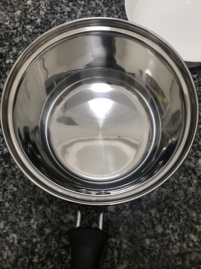 美厨(maxcook)奶锅 304不锈钢奶锅汤锅16cm 泡面煮奶辅食锅 加厚复合底 燃气炉电磁炉通用LN116 晒单图