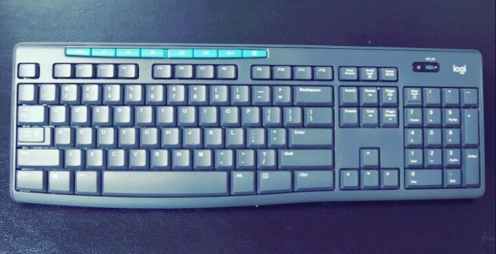 罗技（Logitech）MK275 键鼠套装 无线键鼠套装 办公键鼠套装 全尺寸 商务键鼠套装 带无线2.4G接收器 黑蓝色 晒单图