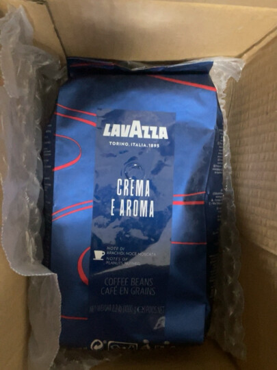 意大利原装进口LAVAZZA拉瓦萨咖啡豆 意式浓缩咖啡 纯黑咖啡 美式黑咖啡 特醇咖啡豆1000g 晒单图