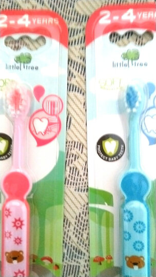 小树苗 儿童牙刷软毛套装A 宝宝训练牙刷1-3岁 蓝+粉 2支装 婴儿口腔清洁 晒单图