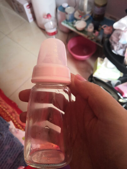 贝亲(Pigeon) 奶瓶 玻璃奶瓶 新生儿 标准口径玻璃奶瓶 婴儿奶瓶 120ml AA87 标准口径S码 晒单图