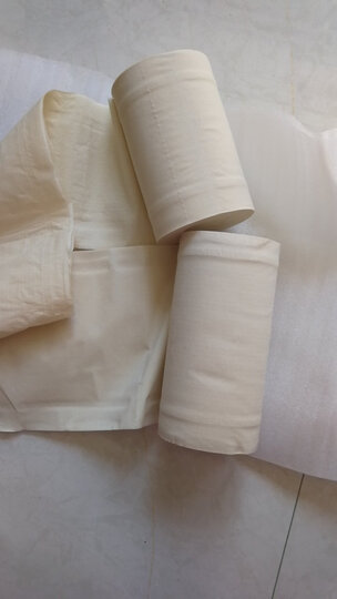 泉林本色卷纸 3层150克*10卷(不堵塞马桶不漂白环保本色纸卫生无芯厕卷纸巾) 晒单图