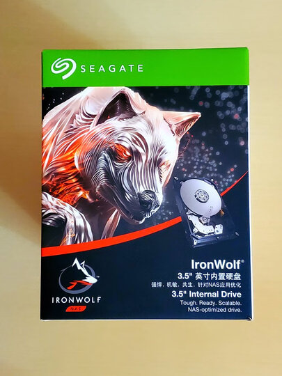 希捷(Seagate)8TB 256MB 7200RPM 网络存储(NAS)硬盘 SATA接口 希捷酷狼IronWolf系列(ST8000VN0022) 晒单图