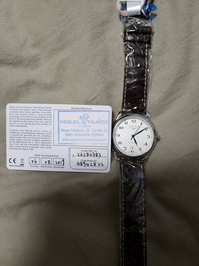 浪琴（LONGINES）瑞士手表 名匠系列 机械皮带男表 对表 L26284783 晒单图