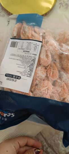 禧美 加拿大熟冻北极甜虾 500g/袋 65-85只 (MSC认证) 鲜甜冰虾 生鲜 解冻即食 海鲜水产 晒单图