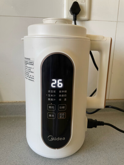 美的（Midea）豆浆机家用全自动多功能双层防烫快速豆浆WDE12F43（可做辅食果汁） 晒单图