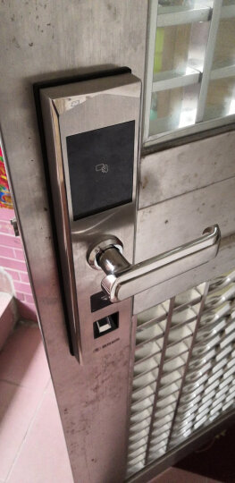 玥玛 （YUEMA）智能指纹锁家用磁卡开锁多功能电子密码防盗门锁FP-V520 时尚银（标准版）三年质保+免费安装 晒单图