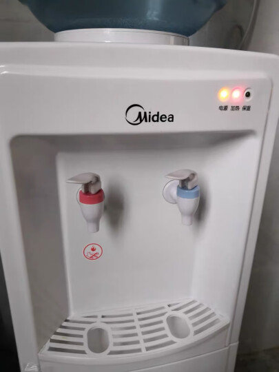 美的（Midea）饮水机家用桶装水立式办公室温热型多重防干烧大储物柜饮水器MYR718S-X 晒单图