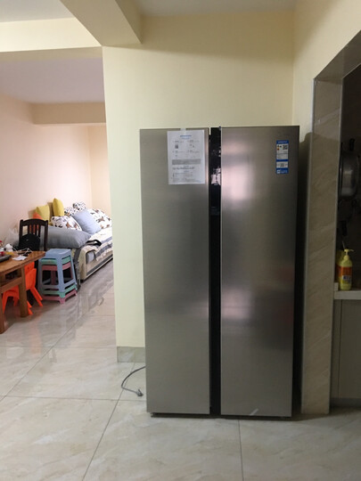 美的(Midea)525升 风冷无霜对开门双门冰箱变频电子控温智能冷藏冷冻节能省电 BCD-525WKPZM(E) 晒单图