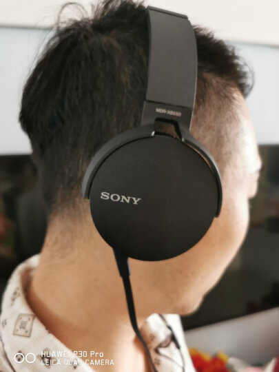 索尼（SONY）MDR-XB550AP 重低音立体声耳机 头戴式 红色 晒单图