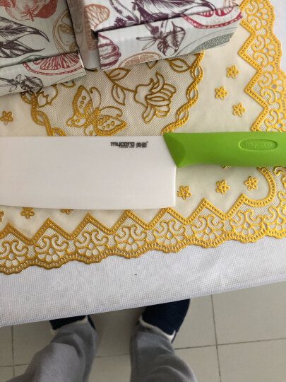 美瓷（MYCERA）陶瓷刀具厨房家用6.5寸切菜刀 切片刀 宝宝辅食刀（黑色）EHG6.5B 晒单图