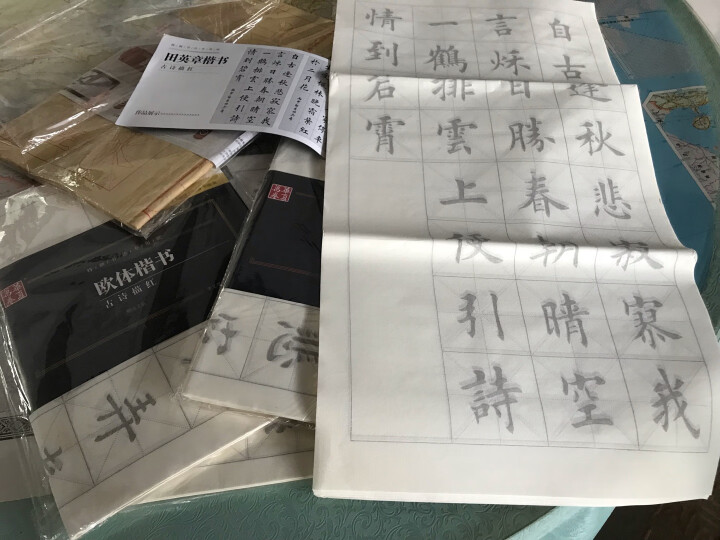 华夏万卷字帖 特制书法专用纸：卢中南小楷古诗描红（附毛毡） 晒单图