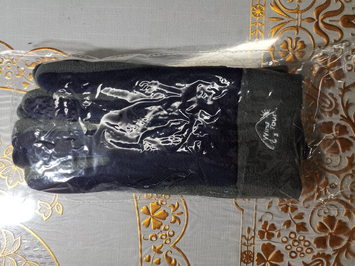 威迪瑞户外抓绒手套男女款跑步加厚保暖手套冬季防风健身骑行全指手套 玫红(拉链触屏款) M 晒单图
