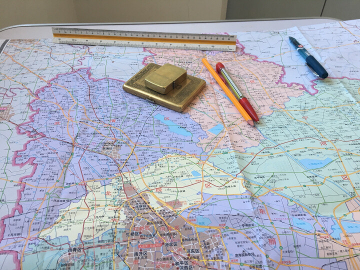 陕西省地图 盒装（折叠版）易收纳 张贴、便携两用 中华人民共和国分省系列地图 展开约1*0.8米 晒单图