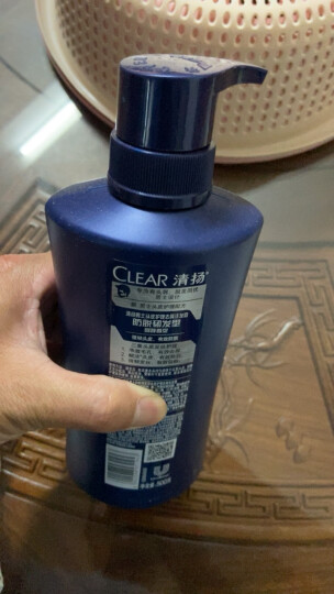 清扬（CLEAR）男士去屑洗发水清爽控油型500g 青柠薄荷醇蓬松洗头膏C罗 晒单图