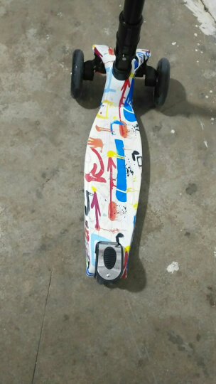 WITESS 滑板车儿童2 3-6-14岁小孩三四轮折叠闪光扭扭车宝宝滑滑车踏板车男孩女孩玩具可折叠 折叠款 斑斓涂鸦 晒单图