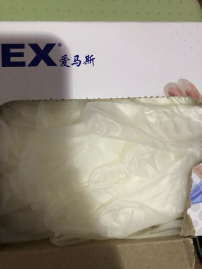 爱马斯 AMMEX GPX3C一次性透明PVC检查手套家务美容美发洗碗手套清洁劳保 100只/盒 透明 M 晒单图