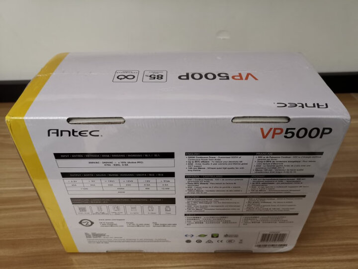 安钛克(Antec)VP450 台式机电脑主机机箱电源450W（50万好评VP系列/3年换新/只换不修） 晒单图