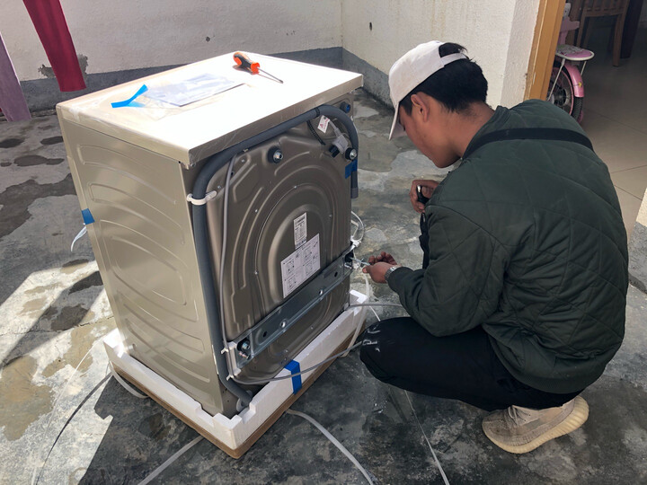 海尔(Haier) 46CM纤薄纤维防皱8公斤洗烘一体直驱变频滚筒洗衣机 空气洗 EG8014HB88LGU1 晒单图