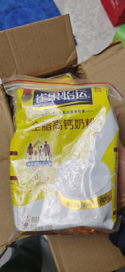 雀巢（Nestle） 全脂高钙奶粉375g*2袋装 成人青少年学校营养早餐成人奶粉 晒单图