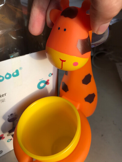 世纪宝贝(babyhood)儿童牙刷杯架 婴儿用品宝宝刷牙杯 长颈鹿 BH-703 晒单图