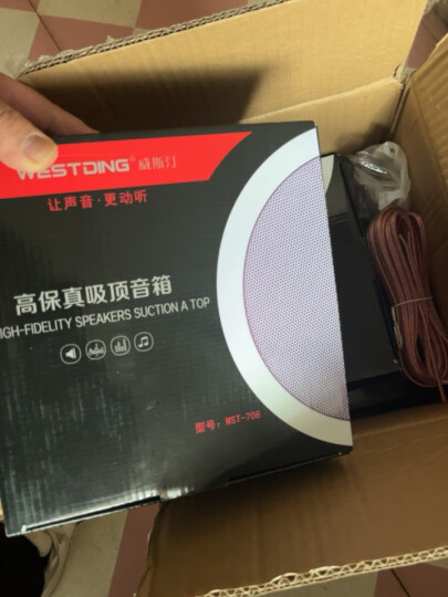 威斯汀(WESTDING) WX-201有源吸顶音响 音箱吸顶喇叭套装  吊顶音响室内背景音乐708一拖三 晒单图