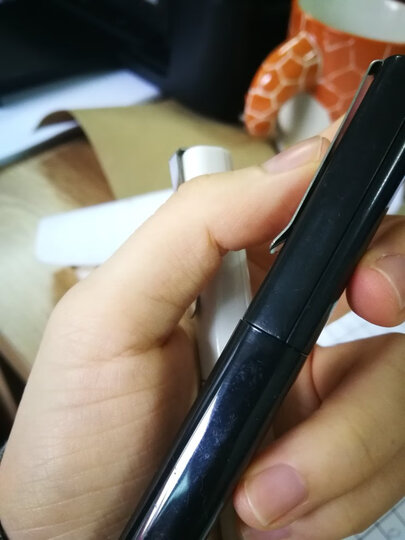 晨光(M&G)文具创意笔式剪刀 学生便携式手工剪纸刀 简约黑白办公剪子 2把装ASS91481 晒单图