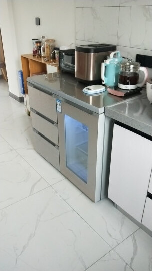 尊贵（ZUNGUI） BCD-210CV 210升 卧式冰箱家用抽屉柜式小型双门橱柜式嵌入式矮电冰箱 荷韵金 晒单图