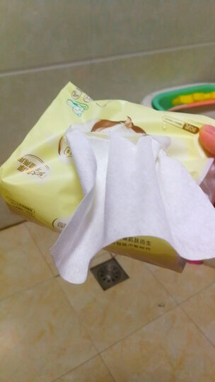 全棉时代棉柔巾婴儿棉柔巾干湿两用巾洗脸巾一次性抽纸巾擦脸巾100抽/包 18包 晒单图