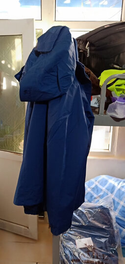 骆驼户外(CAMEL) 冲锋衣男女防污防水三合一两件套冲锋衣男 A7W21a7127 宝蓝 L 晒单图