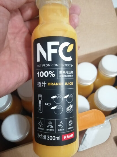 农夫山泉 NFC果汁饮料 100%NFC芒果混合汁300ml*24瓶 整箱装 晒单图