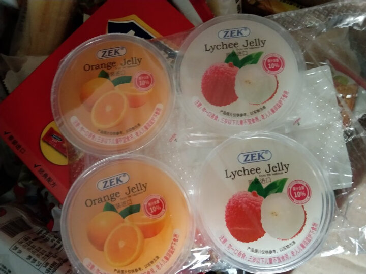 马来西亚进口ZEK混合什锦味（芒果味、荔枝味、草莓味）果肉果冻布丁3连杯儿童休闲零食255g 晒单图