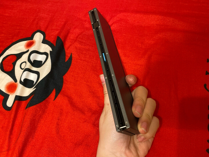 航世(B.O.W)HB088 可折叠带鼠标触控功能无线蓝牙键盘 ipad平板手机多设备通用办公键盘 灰色 晒单图