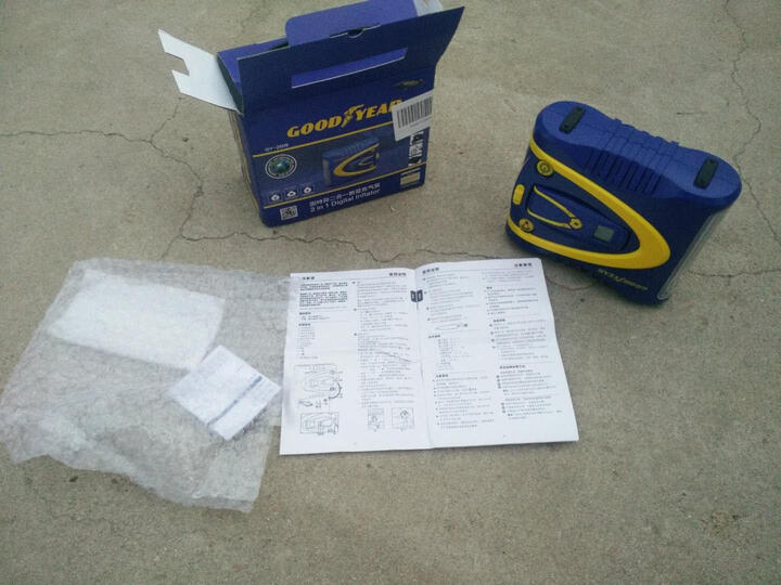 固特异(Goodyear) 车载充气泵 数显预设胎压 带可拆卸胎压计 汽车轮胎电动车 摩托车打气泵 GY-2509汽车用品 晒单图